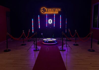 Cabina 360 con efectos de luz en guadalajara